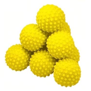Imagem de Kit 12 Bolinha Cravo Fisioterapia Anti Stress Mão Bola Pet (Amarelo)