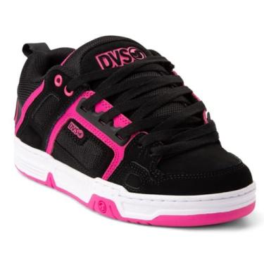 Imagem de DVS Tênis de skate feminino Comanche, Preto, rosa, branco., 34