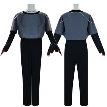 Imagem de YJCOS Fantasia de cosplay adulto para cosplay de Halloween, conjunto completo de calças, uniforme