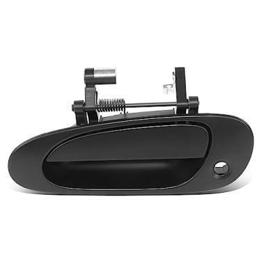 Imagem de DNA MOTORING Maçaneta externa dianteira esquerda compatível com 01-05 Honda Civic com fechadura, preta, OEM-DHO-01118