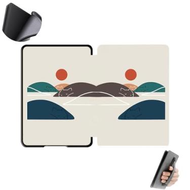 Imagem de GUKSRASO Capa para 6.8" Kindle Paperwhite 11ª Geração/Signature Edition (Modelos: M2L3EK/M2L4EK) - Capa Protetora de TPU Macio com Textura de Favo de Mel e Alça de Mão