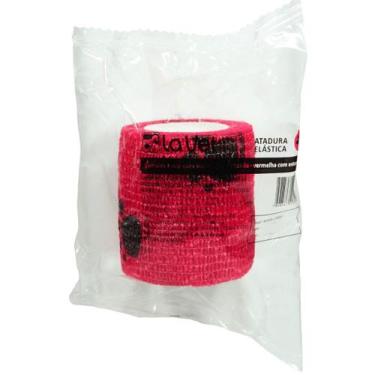 Imagem de Atadura La Vet 5 cm Vermelha com Patinhas - TKL