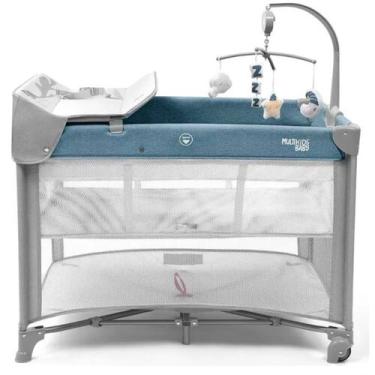 Imagem de Berço Destmontável DayDream 0-15Kg Multikids Baby Azul BB388
