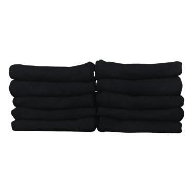 Imagem de Pano De Prato Guardanapo Grande Preto Pé De Galinha 10 Peças