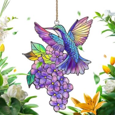 Imagem de Apanhador de luz solar pendurável | Criador de arco-íris de janela - Ornamento de acrílico de painel de arte para ramos de pátio, jardim, cozinha, varanda e grades