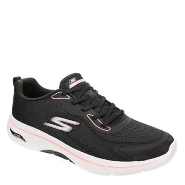 Imagem de Skechers Go Walk Arch Fit 2.0 Cassy Tênis feminino, Preto/rosa, 6 Wide