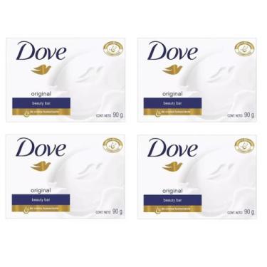 Imagem de Kit 4 Sabonetes Em Barra Dove Original 90 Gramas