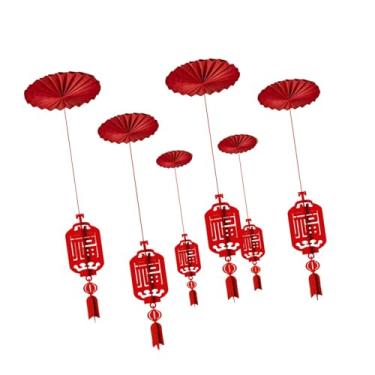 Imagem de predolo Conjunto de 6 peças de decoração de teto para o Ano Chinês de 2026, Ano do Cavalo, enfeite decorativo para pendurar na sala de jantar, escritório