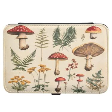 Imagem de Burbuja Caixa de joias de viagem retrô para mulheres e meninas, organizador de joias portátil de couro PU para brincos, anéis, colares e pulseiras