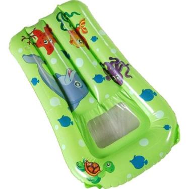 Imagem de Boia Colchão Infantil Fundo do Mar 75x50cm - Bene Casa, Verde