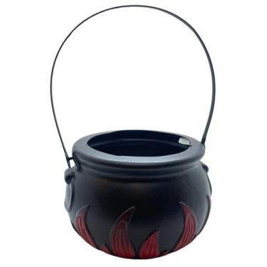 Imagem de Kit 3 Cestos Para Doces Formato Caldeirão De Bruxa Para Decoração Hall