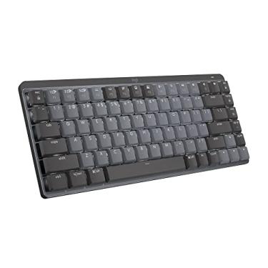 Imagem de Logitech MX teclado iluminado sem fio mecânico, interruptores clicky, retroiluminado, Bluetooth, USB-C, macOS, Windows, Linux, iOS, Android, metal