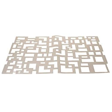 Imagem de Mimo Style Geometric Lugar Americano, Prata, 45 x 30 cm
