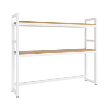 Imagem de KIZQYN Estante de ferro compacto multifuncional estante de mesa suporte de exibição estudante/escritório/casa economizar espaço estante de grande capacidade (tamanho: E)