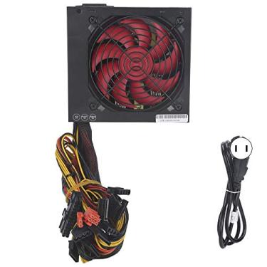 Imagem de Entatial Fonte de alimentação do computador, fonte de alimentação de baixo consumo de energia de 600W, baixo ruído conveniente para o desktop doméstico do escritório do computador (#1)