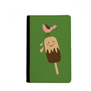 Imagem de Porta-passaporte Bird Smile Face Chocolate Doce Sorvete Porta-cartões Notecase Burse