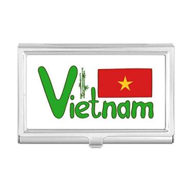 Imagem de Carteira de bolso com estampa verde vermelha da bandeira nacional do Vietnã