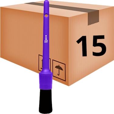 Imagem de Kit 15 Pincel Zacs Detalhamento Externo Automotivo Cerdas Macia