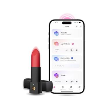 Imagem de LOVENSE Exomoon Mini vibrador de Bluetooth vibrador de batom, mamilo à prova d'água, clitóris e massageador de ponto G para mulheres, pequenos brinquedos sexuais adultos portáteis para casais