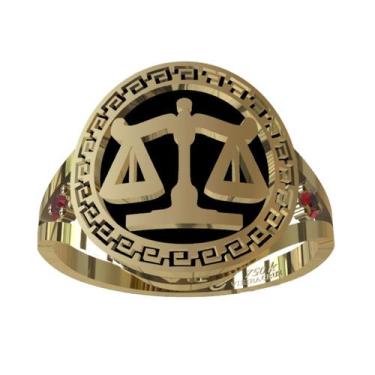 Imagem de Anel De Formatura De Direito Em Ouro 18K - Vieira  Cruz Joias, 14, Pre