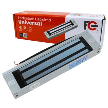 Imagem de Fechadura Universal Magnética Trava Eletroímã 180kg De Força - Fontes 