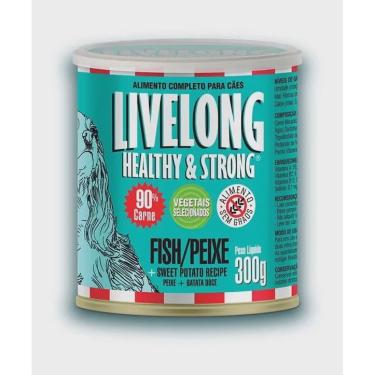 Imagem de Livelong Lata Para Cães Sabor Peixe Com Batata Doce 300g