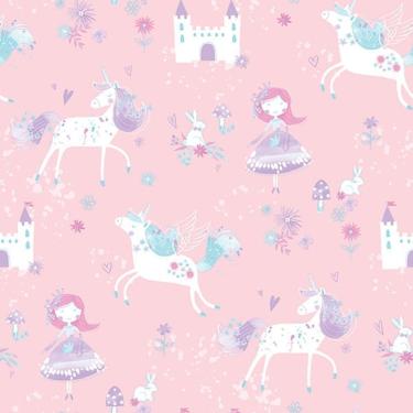 Imagem de Papel De Parede Just 4 Kids Unicórnios G56523 - Rolo 10m X 0,52m