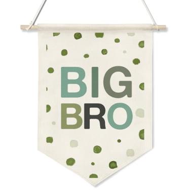 Imagem de ZTGDA Banner de arte de parede infantil, pôster de tipografia em tela, 40,6 x 27,4 cm, haste para pendurar, creme com letras coloridas (KD17)