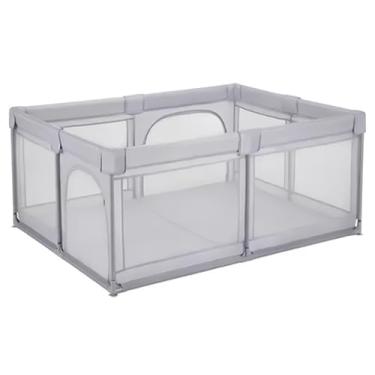 Imagem de Playground Infantil com Barreira de Segurança, 160 x 68 cm, Branco, Cercado para Bolas