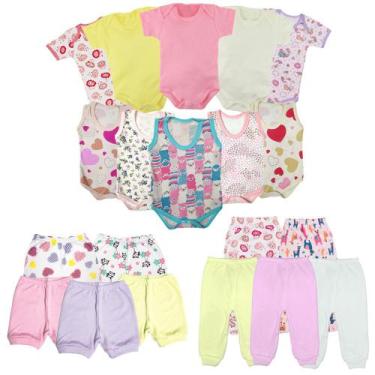 Imagem de Kit Roupinhas de Bebê 20 Pçs Body Mijão Short Enxoval Verão - Koala Ba