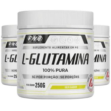 Imagem de KIT 3X L-Glutamina 100% Pura 250g - FNB Sports