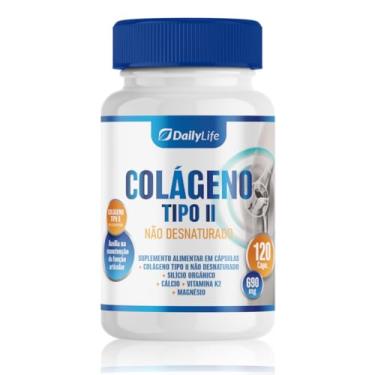 Imagem de Colageno Tipo 2 Uc2 Collagen 40mg + Vitamina Calcio Magnesio 120 Capsulas Suplemento Collagen Tipo 2 Para Articulação - Daily Life