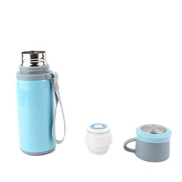 Imagem de Garrafa térmica de aço inoxidável isolada a vácuo, copo térmico de parede dupla de aço inoxidável de 350 ml, caneca de chá de água comercial