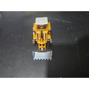 Imagem de Kit Máquinas Construção Miniatura Escavadeira Retroescavadeira Rolo Compressor Brinquedo Veículo Construção Infantil 1:70 Plástico Metal (Só Pá Carregadeira)