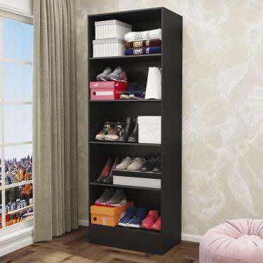 Imagem de Sapateira Iris Premium 1 Porta 5 Prateleiras com Espelho Carioca Móveis