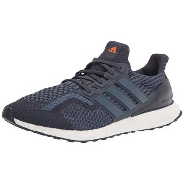 Imagem de adidas Tênis de corrida masculino Ultraboost 5.0 Alphaskin, Shadow Navy/Wonder Steel/Impact Orange, 11