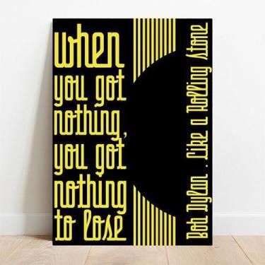 Imagem de Placa Decorativa Like a Rolling Stone - TaColado, 20x30cm