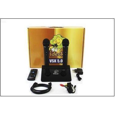 Imagem de VIDEOKÊ VSK 5.0 COM 12.999 MÚSICAS MAIS 2 MICROFONES SEM FIO  REPERTÓR