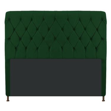 Imagem de Cabeceira Cristal 195 Cm King Size Com Capitonê Suede Verde