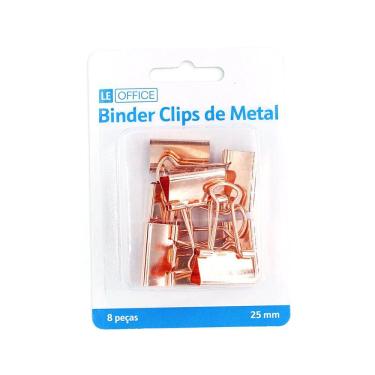 Imagem de Blinder Clip Metálico Le Rosé 25mm com 8 Unidades