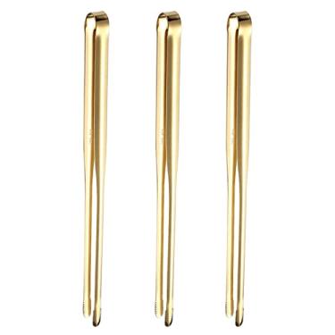 Imagem de UPTALY 3 peças de pinças finas de aço inoxidável SUS304 (30 cm), pinças de churrasco japonesas, pinças espessas Yakiniku, pinça coreana, pegador de sushi transportador, pinça de bacon de cozinha