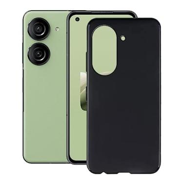 Imagem de KJYFOANI Capa para Asus Zenfone 10, Preta, Proteção Total, Slim, TPU + Acrílico