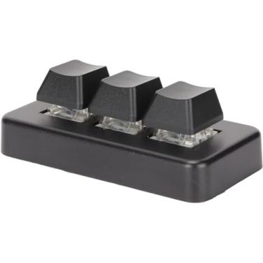 Imagem de Teclado macro, design programável plug and play, teclado programável para jogo fof pc fof computador/540 (Size : Black)