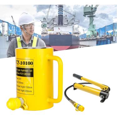 Imagem de Cilindros hidráulicos de levantamento hidráulico do macaco do cilindro de aríete, 10T/20T/30T,10T100MM