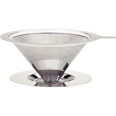 Imagem de Coador Filtro De Café 102 Inox Peneira Aço Sem Uso De Papel - Home G