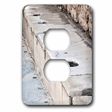 Imagem de 3dRose lsp_51711_6" Banhos Escolásticos - latrinas, efeso, romano, ruínas, banheiros públicos, banheiro - 2 plugues tampa de tomada