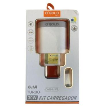 Imagem de Carregador Ultra Rápido Carga Turbo V8 6.1Amperes 30Wts  CA39-1 - FG