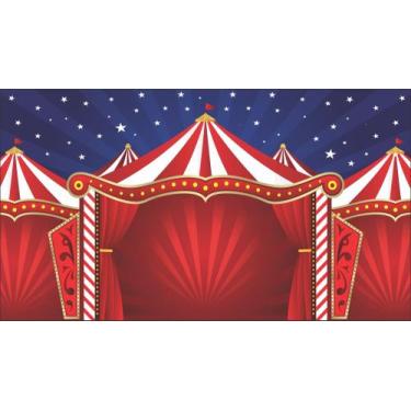 Imagem de Painel de Lona Circo 020 300x200cm - Fabrika de Festa