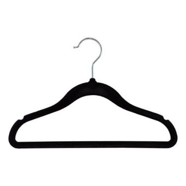 Imagem de Cabide de Veludo Infantil 30cm Preto - 40 pecas - LOLADECOR