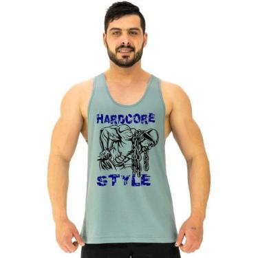 Imagem de Regata Menos Cavada Masculina MXD Conceito Hardcore Style, Azul claro,